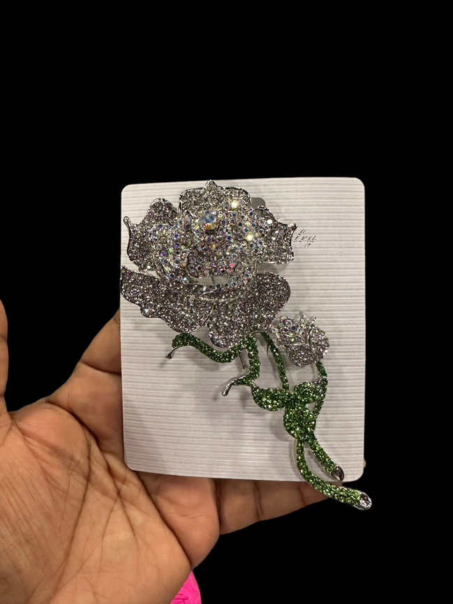 White Rose Pin ( Large)