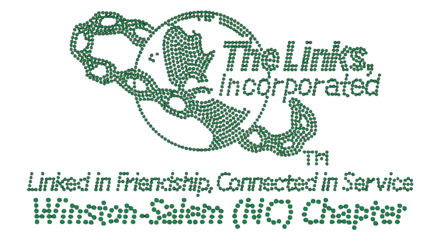 Winston Salem Links Logo Bling Tee (White)