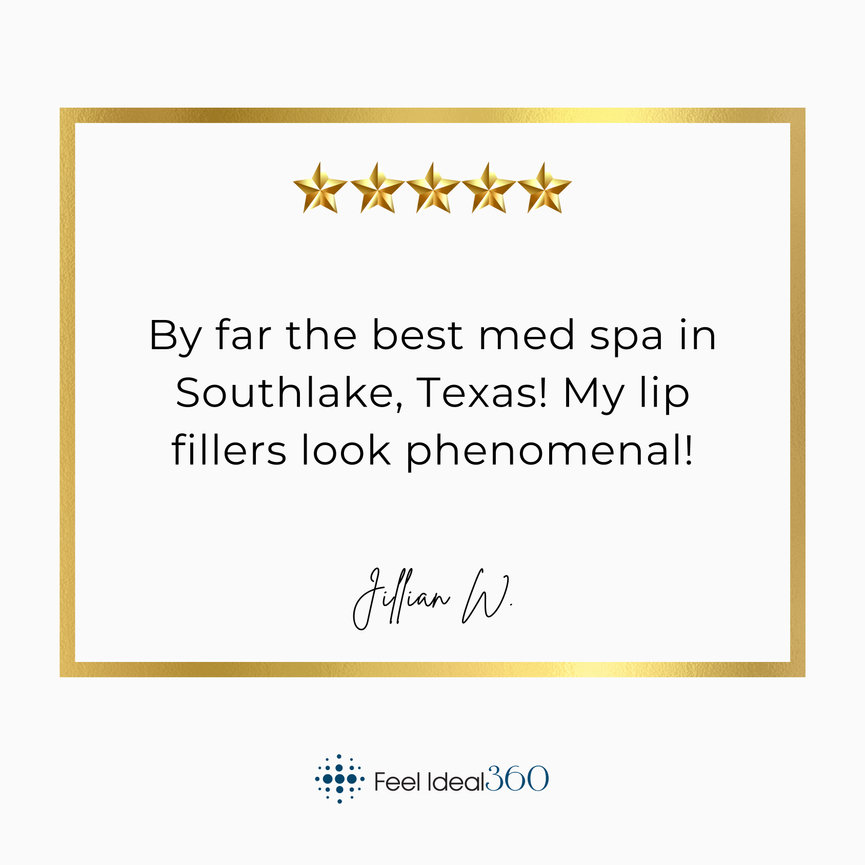 Jillian W Lip Filler Testimonial Feel Ideal Med Spa Southlake Tx