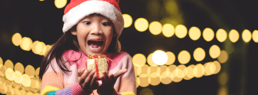 Girl with gift