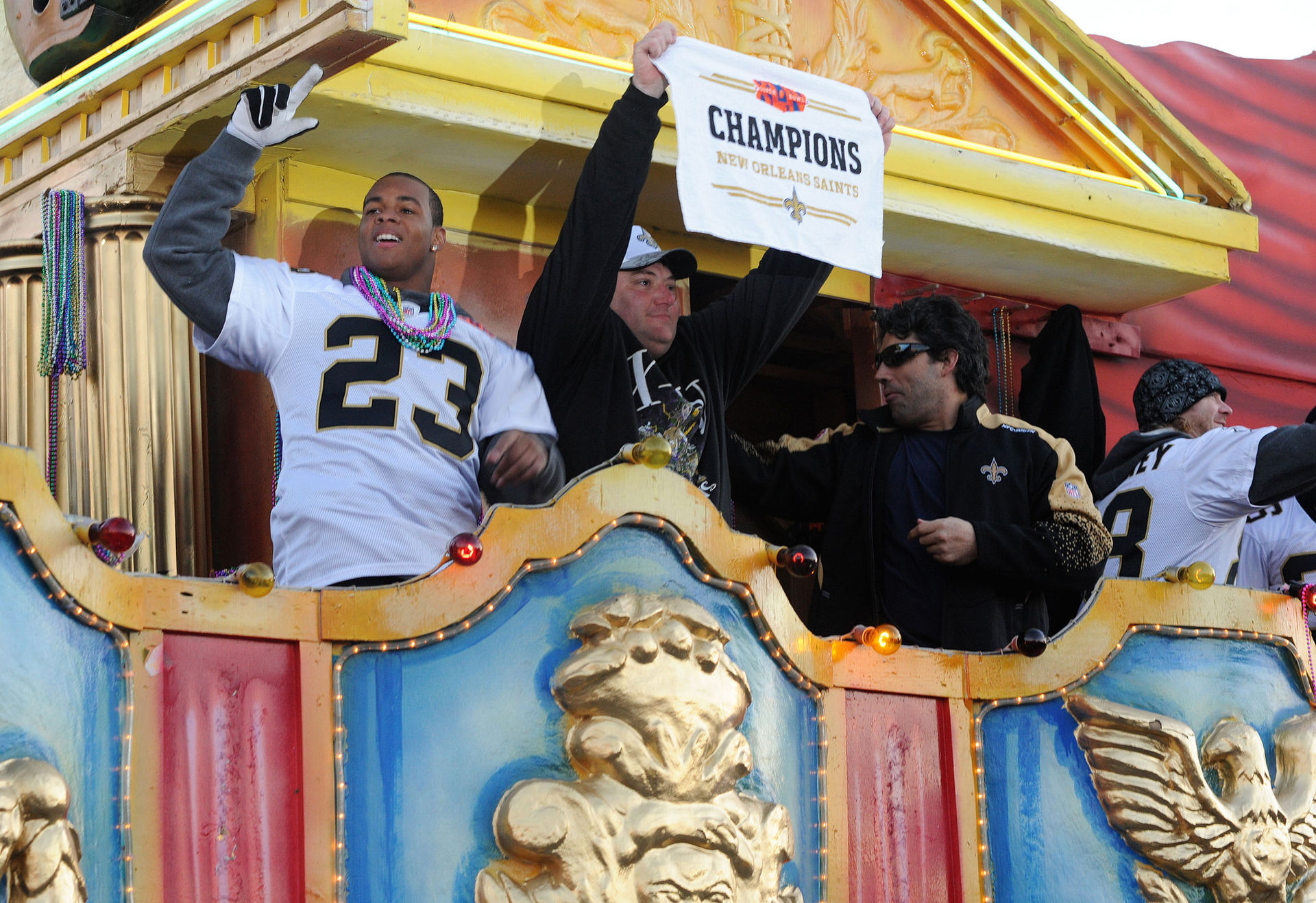 Victory parade for American football team the New Orleans Saints