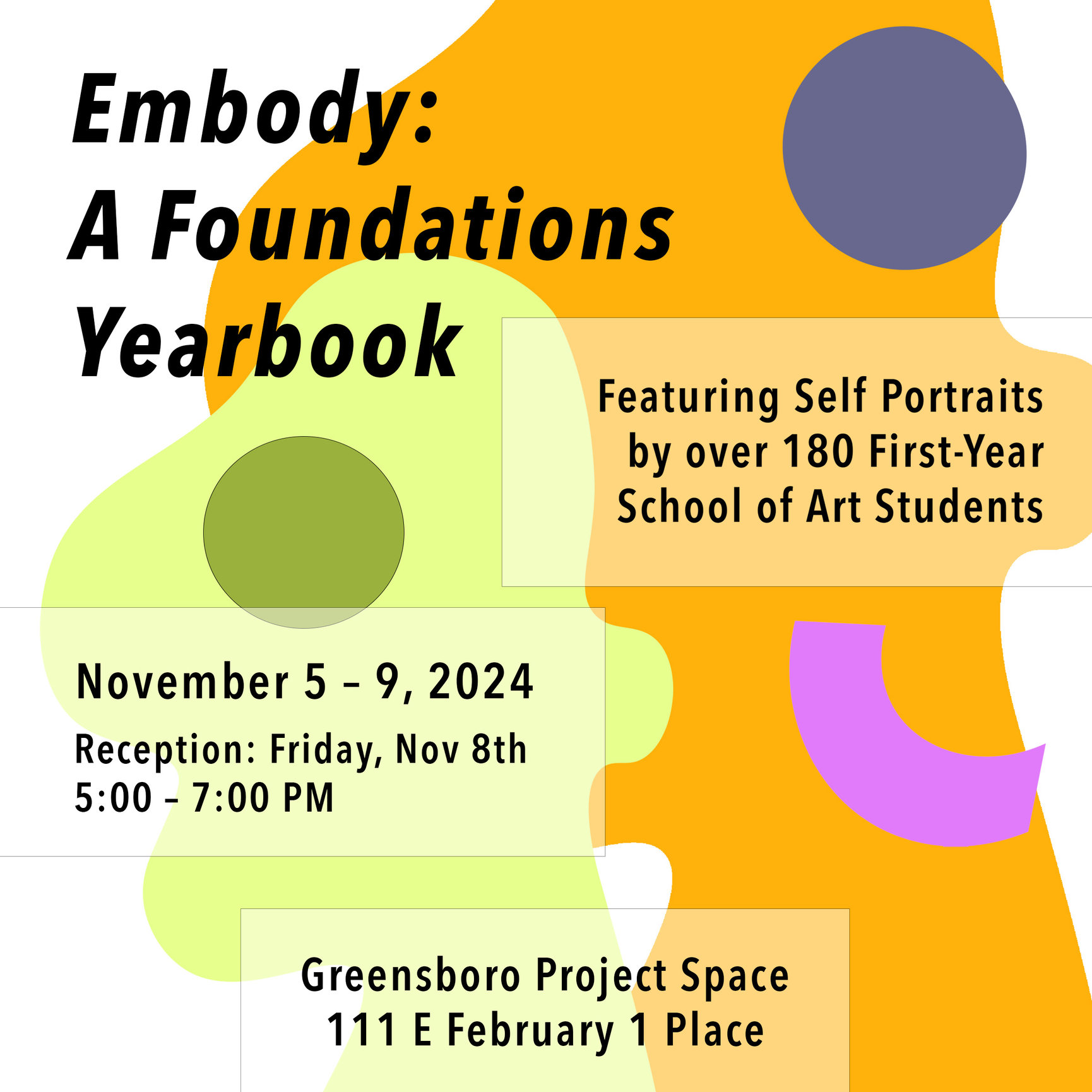 Embody Project Embody: A Foundations Yearbook - Greensboro Project Space